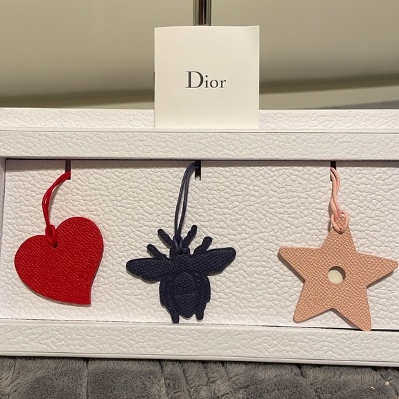 Dior Leather Bag Charms 3 pcs - Picture 2 of 7